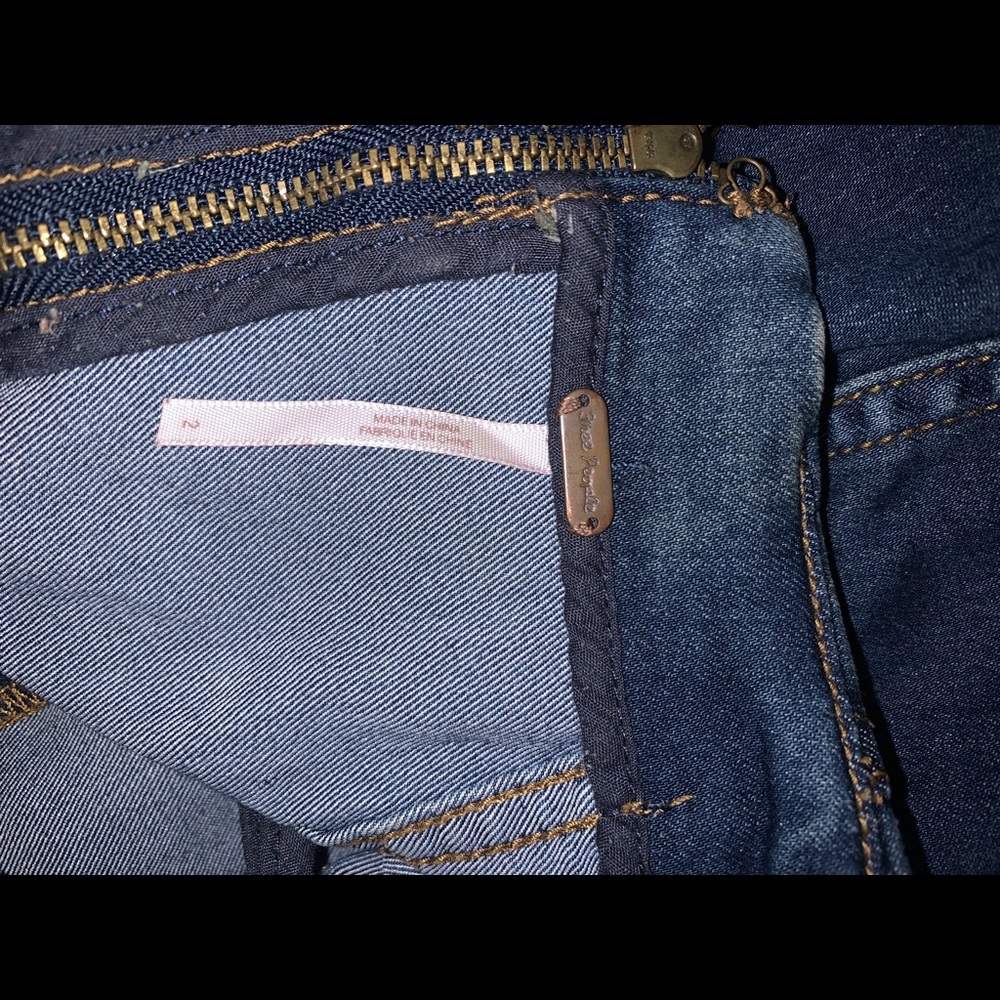 free people modern femme denim mini size 2